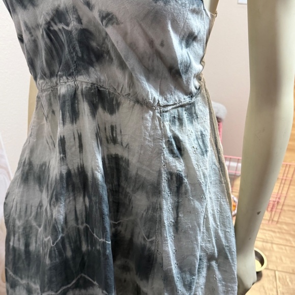 Goa beachwear by Japan Tie dye asymmetrical dress SizE Small - Picture 2 of 13